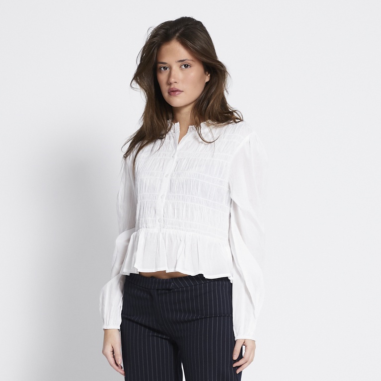 Smock blouse "Isa" White